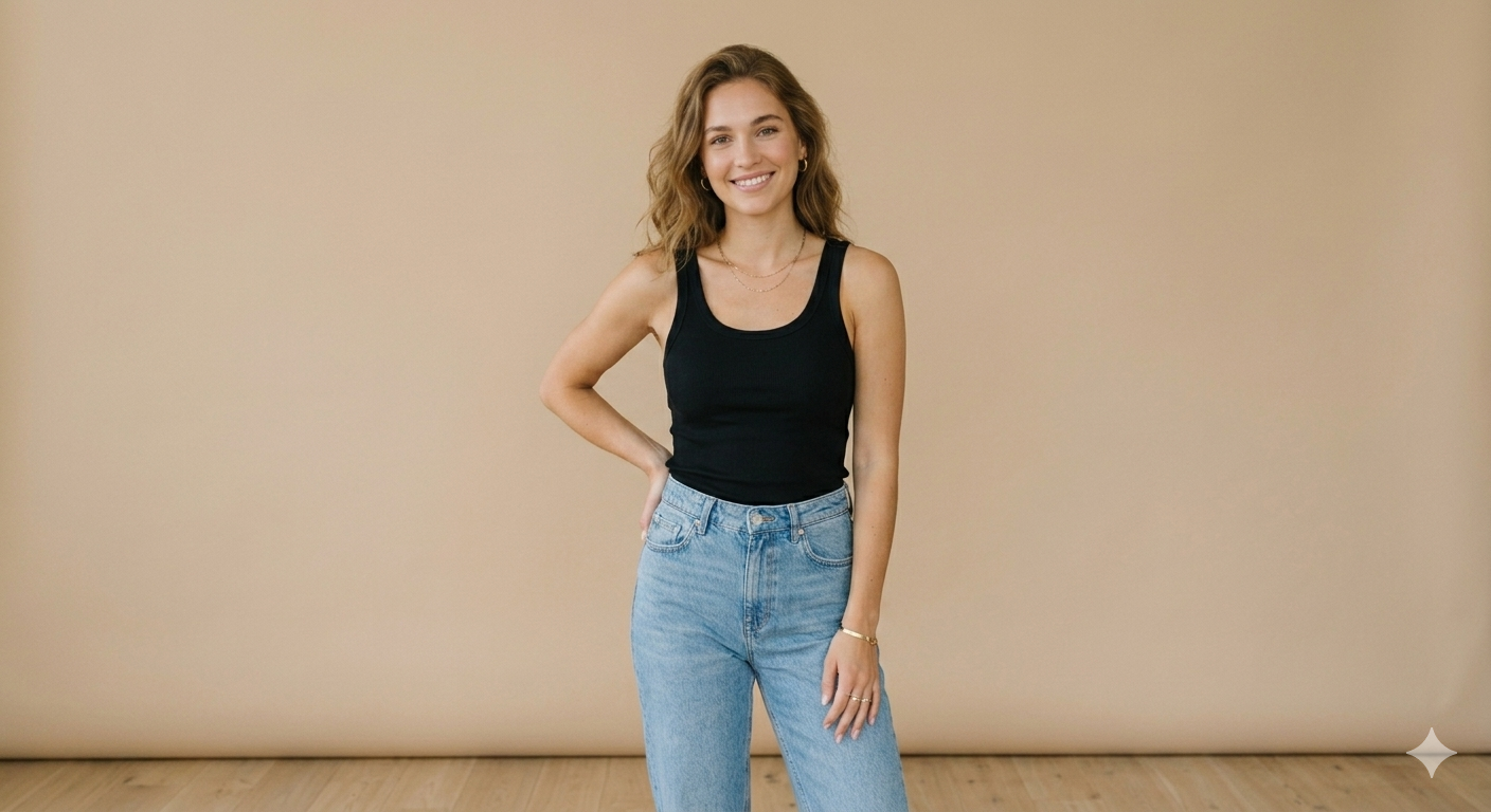 Black Essential Tank for Women