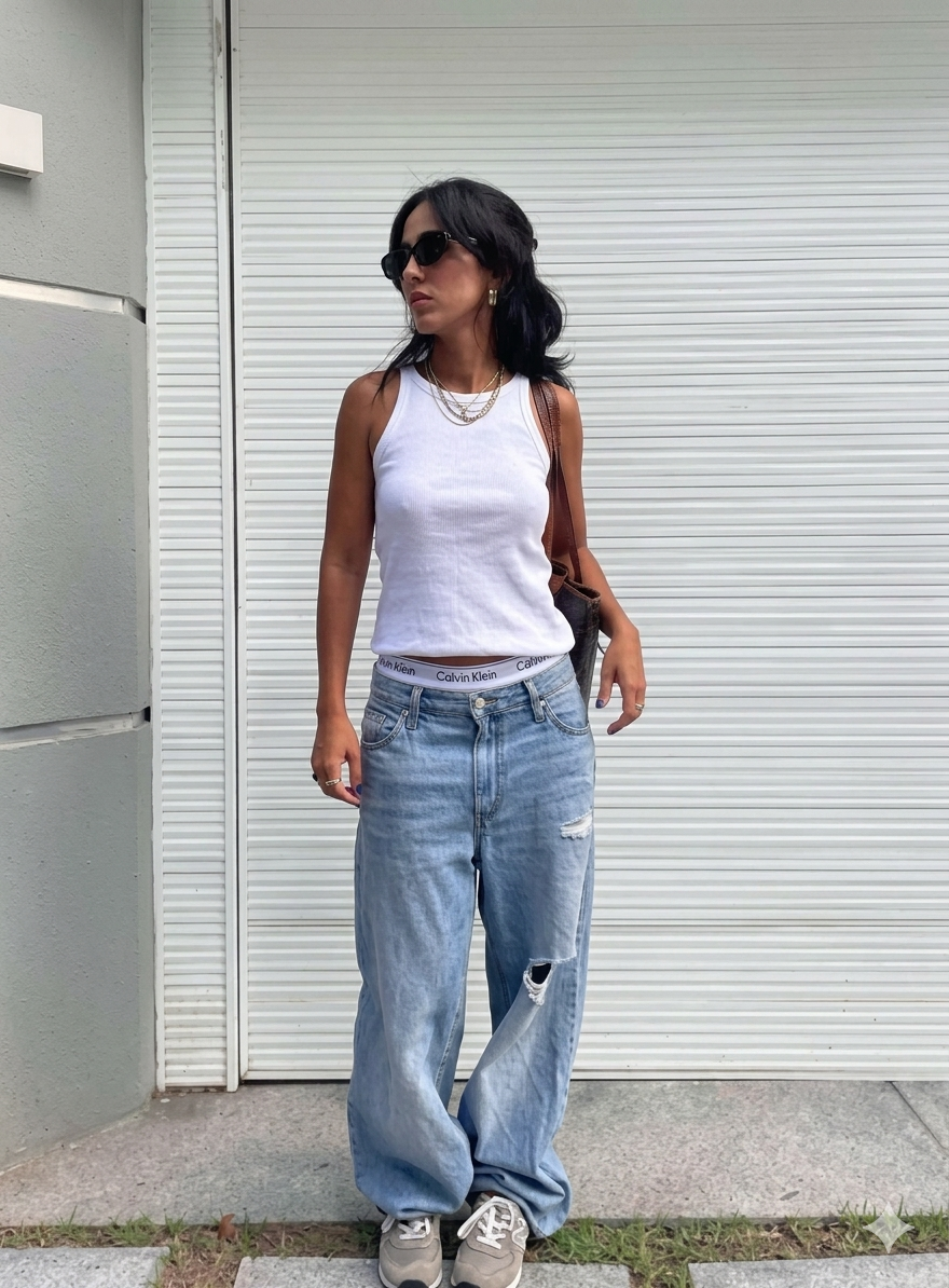 White Basic Tank for Women