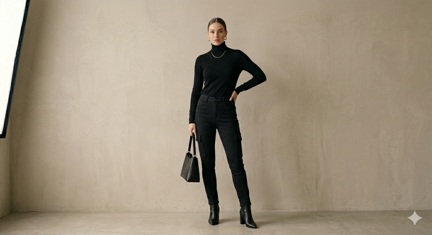 black cargo pant for women