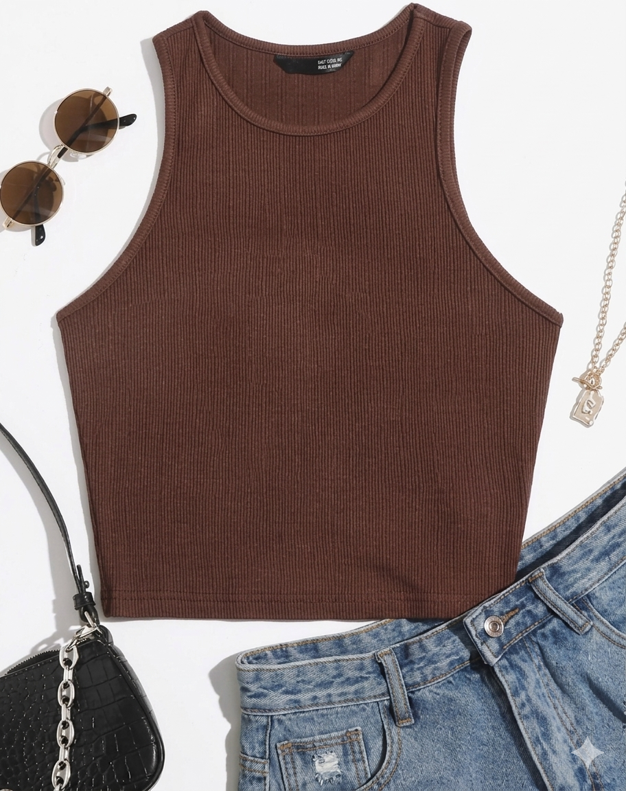 Ribbed Fit Tank for Women