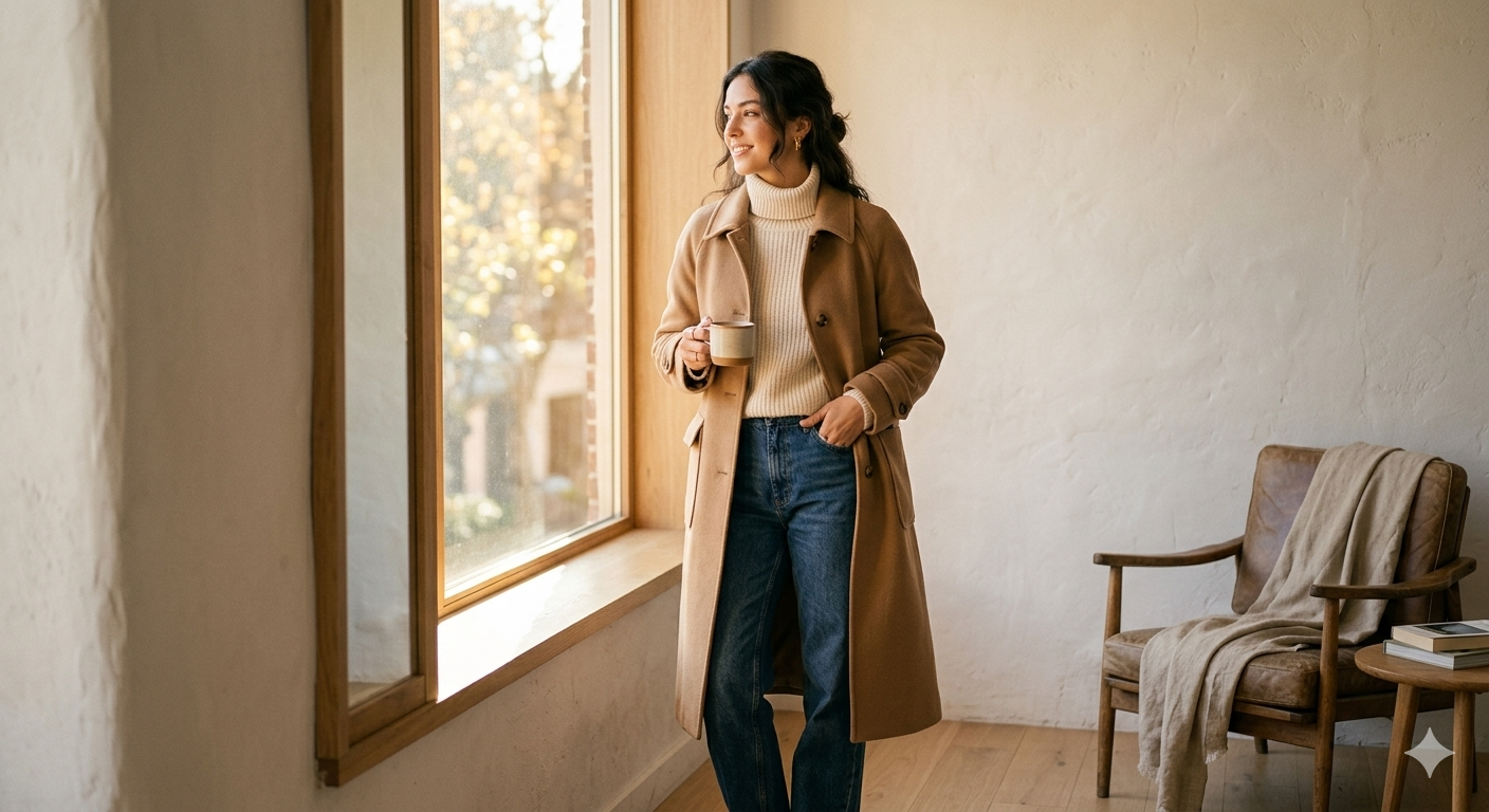classic long coat for women